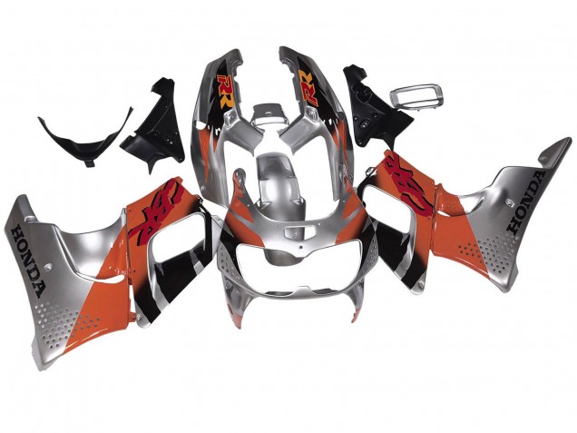 Carena Moto Honda CBR900RR 893 1994-1995 - Argento Arancia Nero Lucido