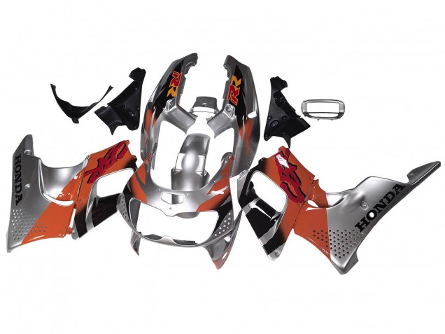 Carena Moto Honda CBR900RR 893 1994-1995 - Argento Arancia Nero Lucido