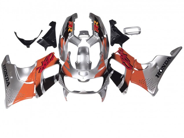 Carena Moto Honda CBR900RR 893 1994-1995 - Argento Arancia Nero Lucido
