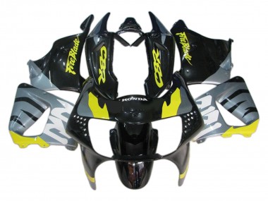 Carena Moto Honda CBR900RR 919 1998-1999 - Argento Giallo Nero Lucido Fireblade