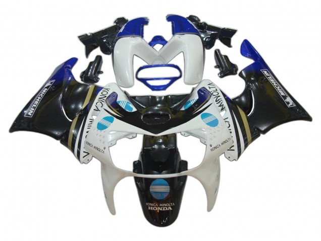 Carena Moto Honda CBR900RR 919 1998-1999 - Bianco Blu Nero Lucido Konica Minolta