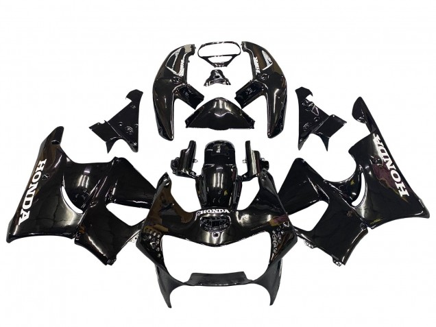 Carena Moto Honda CBR900RR 919 1998-1999 - Nero Lucido Bianco Decals