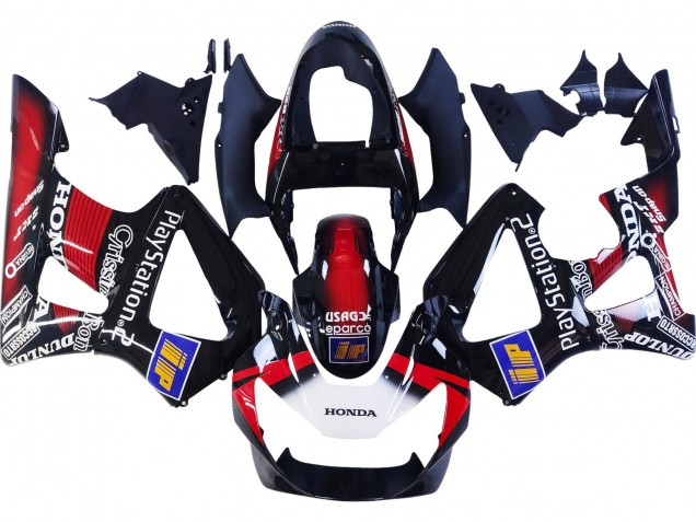 Carena Moto Honda CBR900RR 929 2000-2001 - Rosso Bianco Nero Lucido PlayStation 2