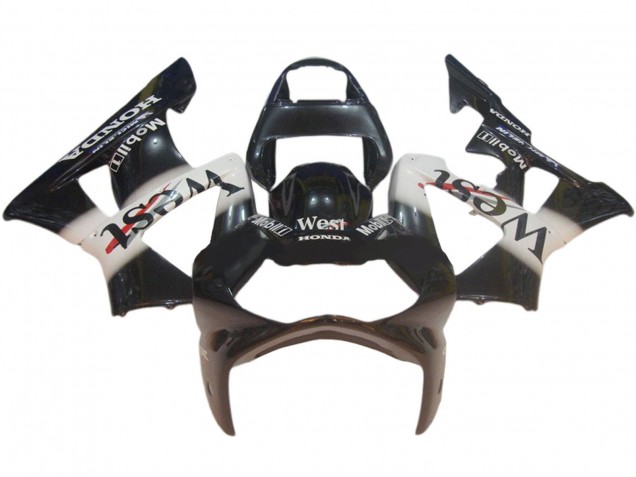 Carena Moto Honda CBR900RR 929 2000-2001 - Nero Lucido Bianco West