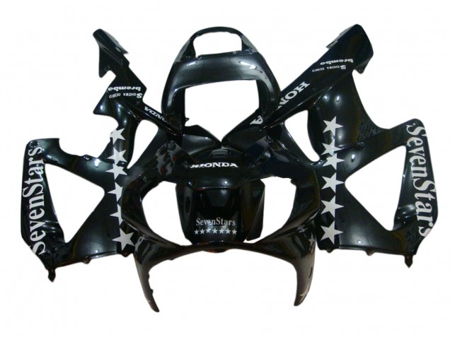 Carena Moto Honda CBR900RR 929 2000-2001 - Nero Lucido Bianco SevenStars