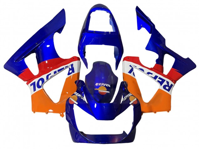 Carena Moto Honda CBR900RR 929 2000-2001 - Arancia Bianco Rosso Blu Repsol
