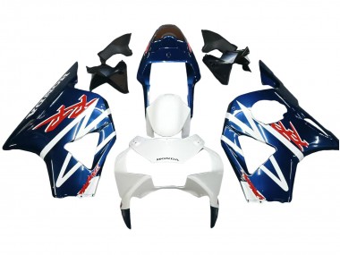 Carena Moto Honda CBR900RR 954 2002-2003 - Bianco Blu Scuro