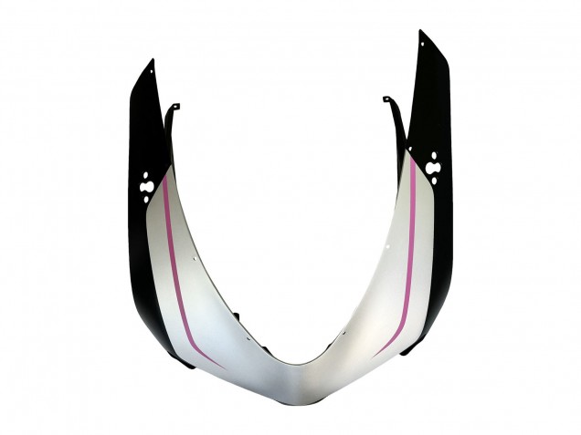 Carena Moto Ducati 848 2007-2014 - Bianco Rosa Nero Lucido Connie