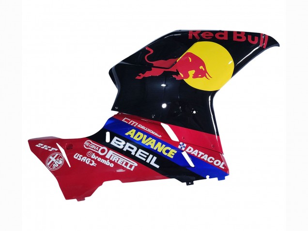 Carena Moto Ducati 848/1098/1198 2007-2014 - Nero Lucido Giallo Blu Red Bull