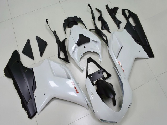 Carena Moto Ducati 848 2007-2014 - Bianco Nero Opaco