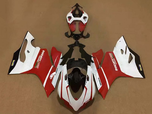 Carena Moto Ducati Panigale 899 2011-2014 - Bianco Rosso Nero