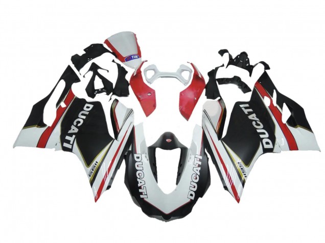 Carena Moto Ducati Panigale 1199 2011-2014 - Bianco Rosso Nero