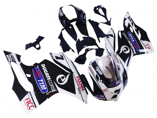Carena Moto Ducati Panigale 899/1199 2011-2014 - Bianco Nero Blu Fiamm Ficc 7