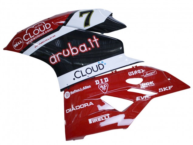 Carena Moto Ducati 959/1299 2015-2020 - Bianco Rosso Nero Aruba 7