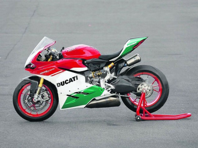 Carena Moto Ducati 1299 2015-2020 - Bianco Rosso Verde Nero Opaco