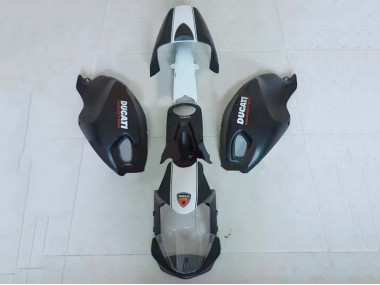 Carena Moto Ducati Monster 696 796 1100 1100S 2008-2012 - Bianco Nero Opaco
