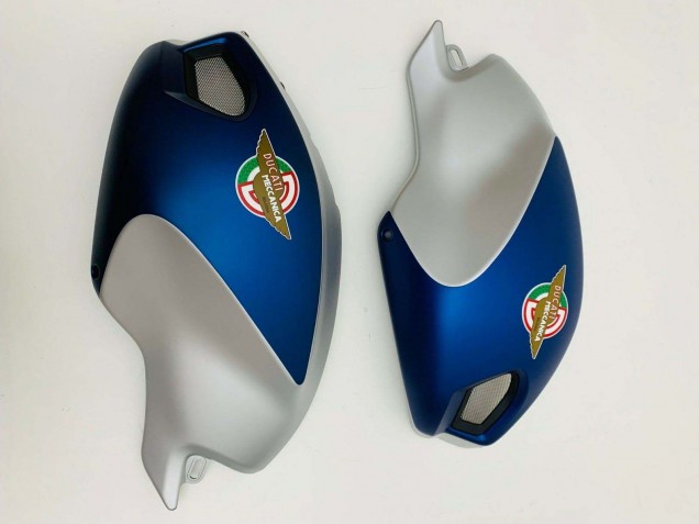 Carena Moto Ducati Monster 696 796 1100 1100S 2008-2012 - Blu Scuro Argento