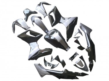 Carena Moto Honda CBR125R 2002-2006 - Argento Nero Lucido
