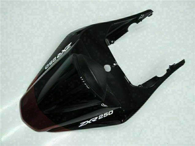 Carene Moto Kawasaki EX250 2008-2012 - Nero Lucido Rosso Bordeaux