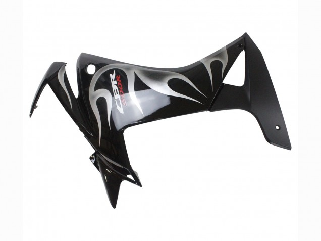 Carena Moto Honda CBR500R 2013-2015 - Nero Lucido Argento Fiamma