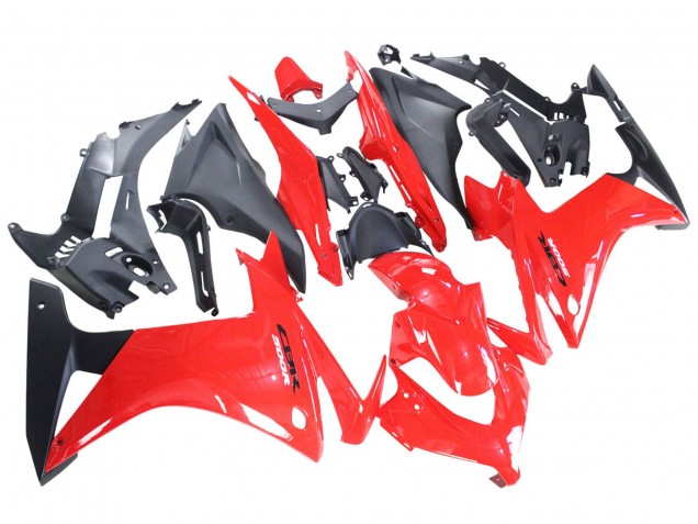Carena Moto Honda CBR500R 2013-2015 - Rosso Nero Opaco