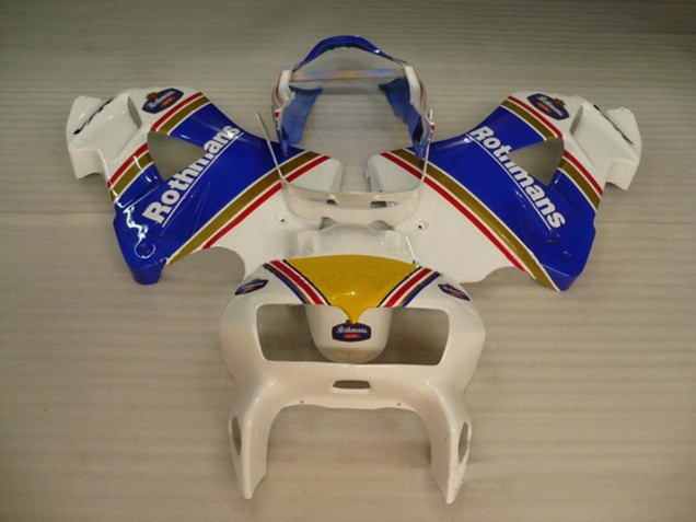 Carena Moto Honda VFR 800 1998-2001 - Bianco Blu Oro Rothmans