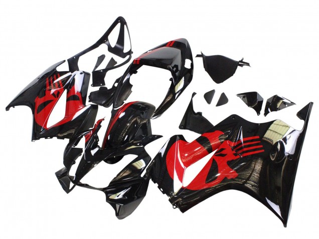 Carena Moto Honda VFR 800 2002-2013 - Nero Lucido Rosso