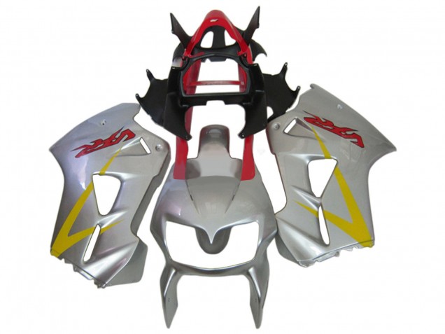 Carena Moto Honda VFR 800 2002-2013 - Argento Rosso Giallo