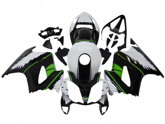 Carena Moto Honda VFR 800 2002-2013 - Bianco Verde Nero Lucido