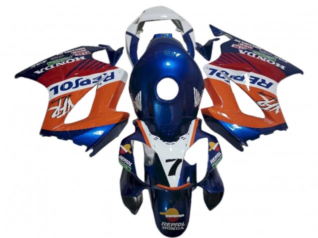 Carena Moto Honda VFR 800 2002-2013 - Bianco Arancia Blu Repsol