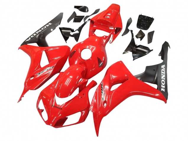 Carena Moto Honda CBR1000RR 2006-2007 - Rosso Nero Opaco