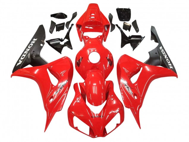 Carena Moto Honda CBR1000RR 2006-2007 - Rosso Nero Opaco