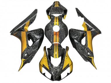 Carena Moto Honda CBR1000RR 2006-2007 - Oro Nero Forgiato Fibra di Carbonio