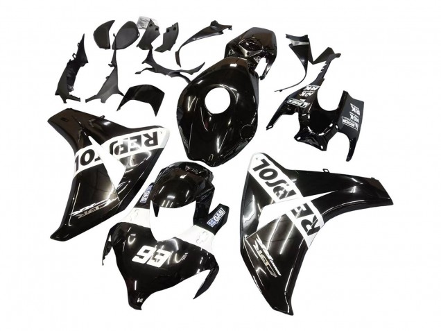 Carena Moto Honda CBR1000RR 2008-2011 - Nero Lucido Bianco Repsol 93