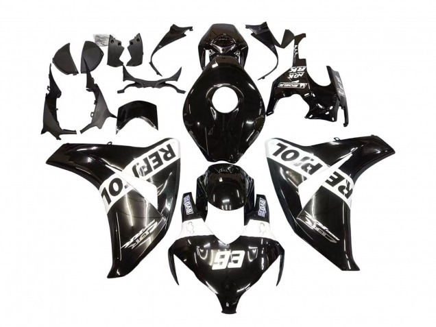 Carena Moto Honda CBR1000RR 2008-2011 - Nero Lucido Bianco Repsol 93