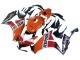 Carena Moto Honda CBR1000RR 2012-2016 - Arancia Bianco Rosso Repsol