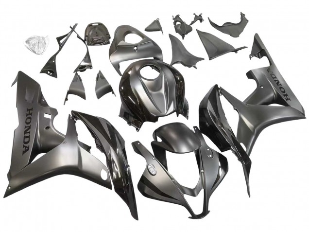 Carena Moto Honda CBR600RR 2007-2008 - Argento Nero Lucido