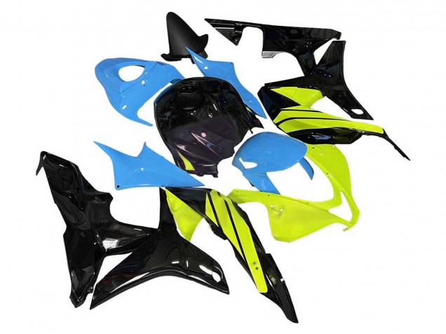 Carena Moto Honda CBR600RR 2007-2008 - Blu Giallo Nero Lucido