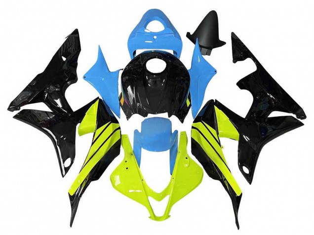 Carena Moto Honda CBR600RR 2007-2008 - Blu Giallo Nero Lucido