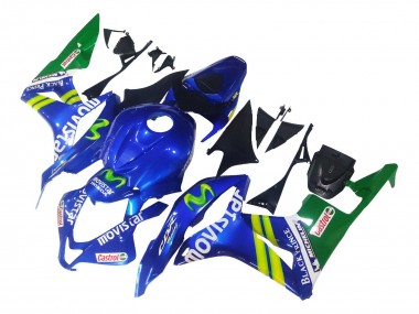 Carena Moto Honda CBR600RR 2007-2008 - Blu Verde MoviStar Castrol