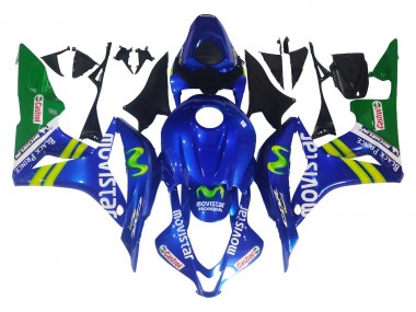 Carena Moto Honda CBR600RR 2007-2008 - Blu Verde MoviStar Castrol