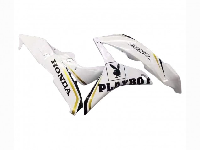 Carena Moto Honda CBR600RR 2007-2008 - Bianco Oro Nero Lucido Playboy