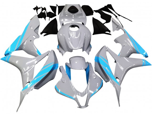 Carena Moto Honda CBR600RR 2007-2008 - Grigio Lucido Azzurro Chiaro