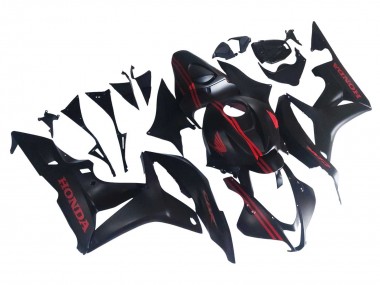 Carena Moto Honda CBR600RR 2007-2008 - Nero Opaco Rosso