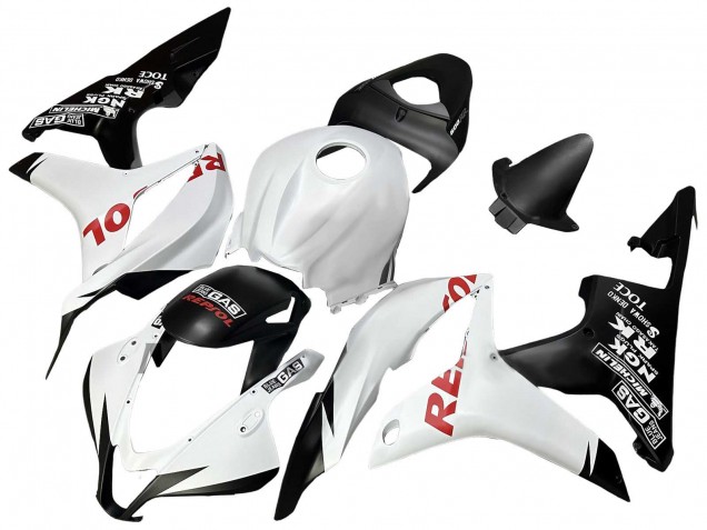 Carena Moto Honda CBR600RR 2007-2008 - Bianco Nero Opaco Rosso Repsol