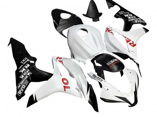 Carena Moto Honda CBR600RR 2007-2008 - Bianco Nero Opaco Rosso Repsol