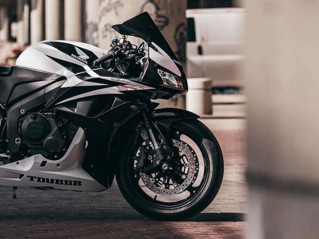 Carena Moto Honda CBR600RR 2007-2008 - Bianco Nero Corsa