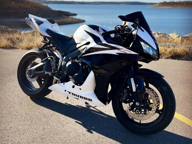 Carena Moto Honda CBR600RR 2007-2008 - Bianco Nero Corsa