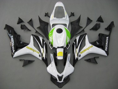 Carena Moto Honda CBR600RR 2007-2008 - Bianco Verde Giallo Nero Lucido Hannspree