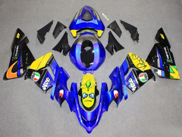 Carena Moto Kawasaki ZX10R 2004-2005 - Verde Nero Ninja